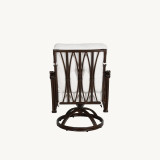 COCO CUSHIONED DINING SWIVEL ROCKER