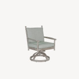 LODGE CUSHIONED FORMAL SWIVEL ROCKER