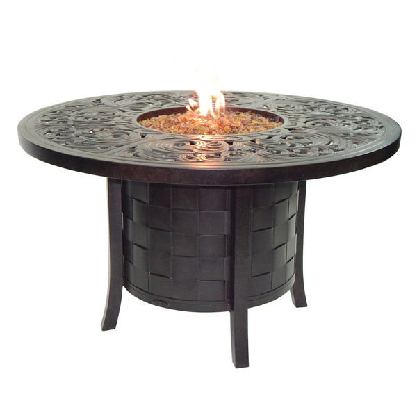 49″ CLASSICAL ROUND FIREPIT DINING TABLE