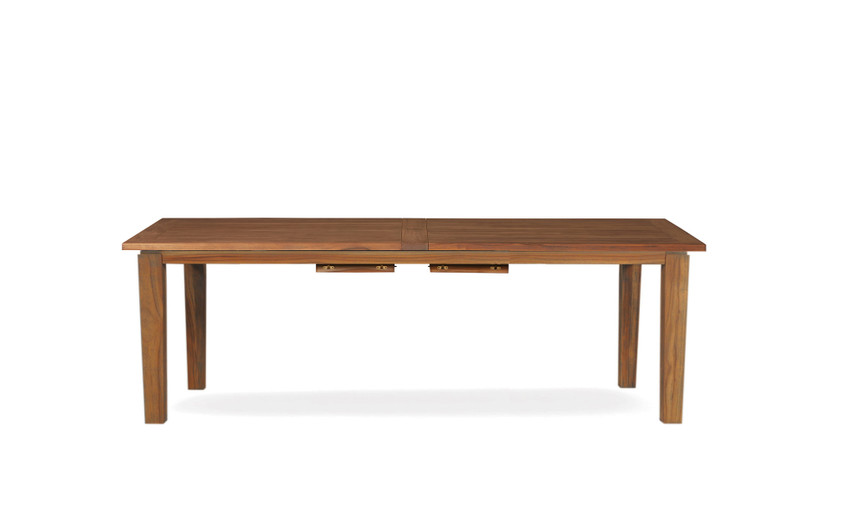 Lloyd Flanders Teak Double Butterfly Leaf Umbrella Table