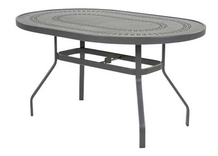 36"x54" Mayan Punched Oval Dining Table