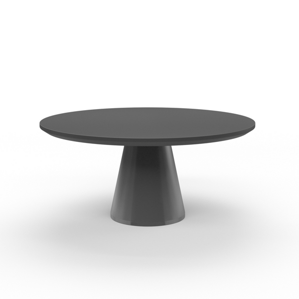 Bazaar Pedestal Dining Table - Dark Grey