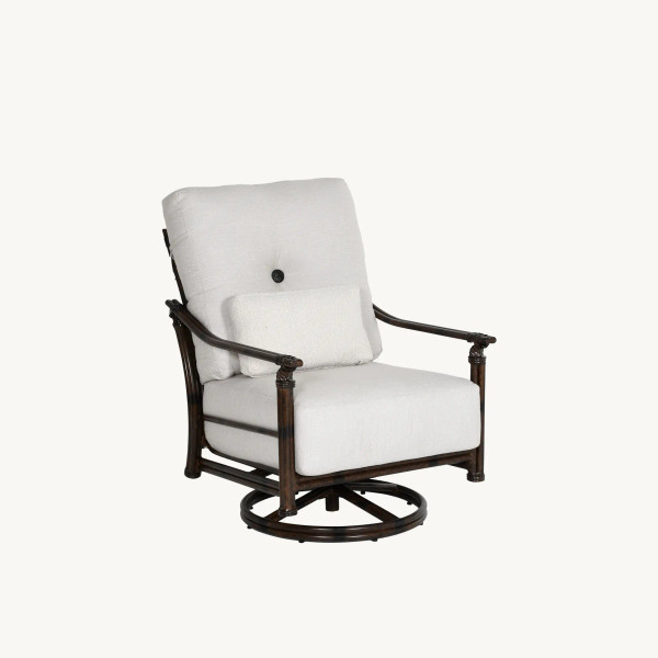 COCO CUSHIONED HIGH BACK LOUNGE SWIVEL ROCKER