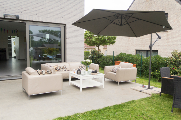 best quality outdoor patio umbrella for sw florida SUPERJARE 15ft Large with Base included, Double Sided Umbrella with Solar Lights, Pool Umbrella with Fade Resistant Canopy Deck, Porch, Yard, Balcony, Beige : Patio, Lawn Sturdy Construction Best Patio Umbrellas For Wind
