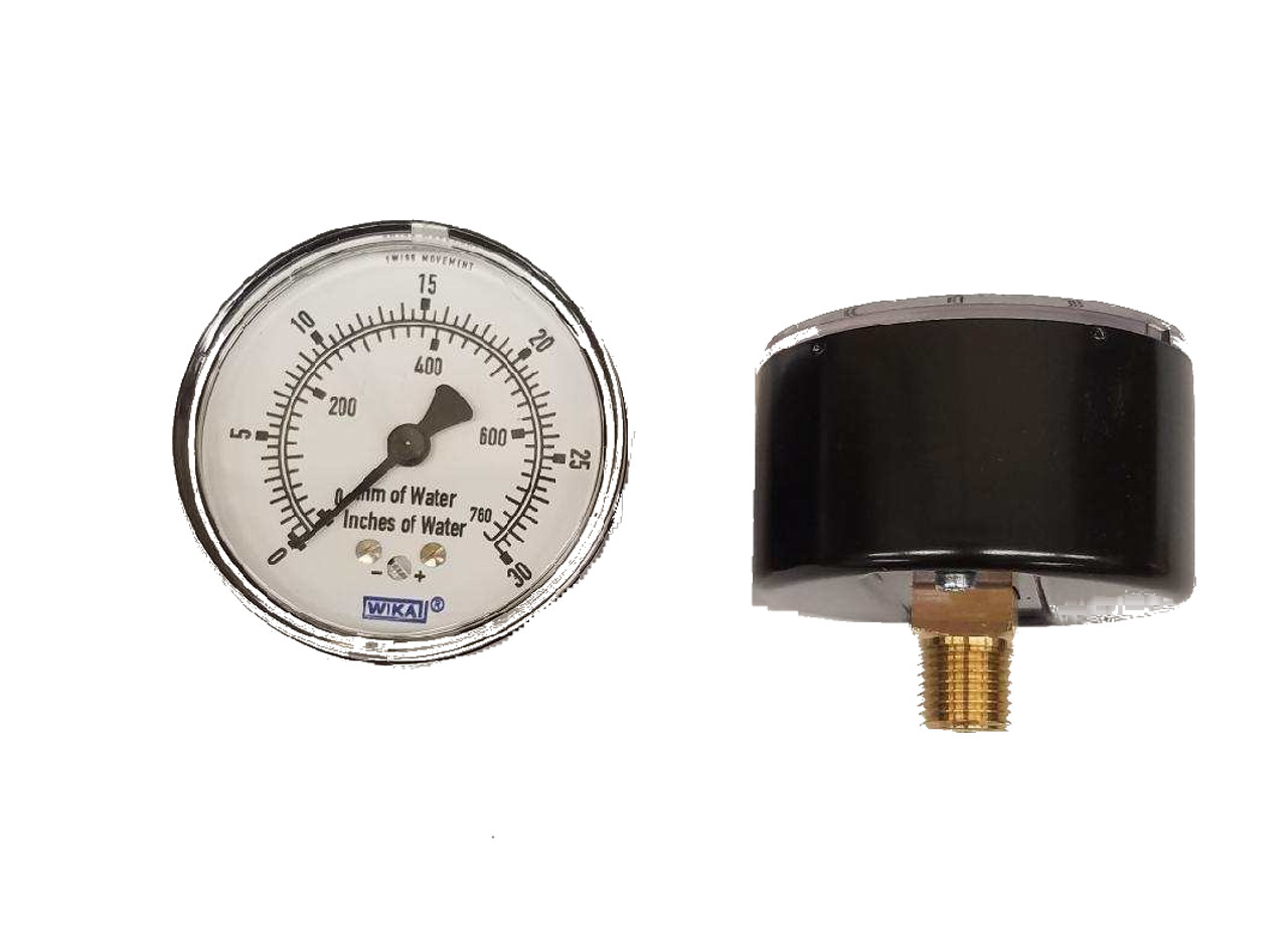 Pressure gauge sale inches of water