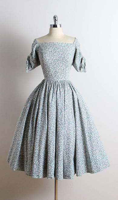 Bluebell dress with 3/4 sleeves and flair skirt