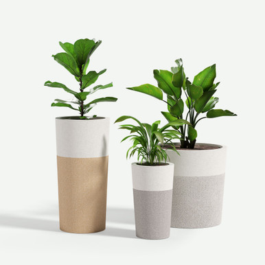 Two-Tone Urban Round Planter | Commercial Grade Planters | Shop