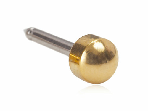 Plain - GoldenTitanium Piercing Stud - 4mm