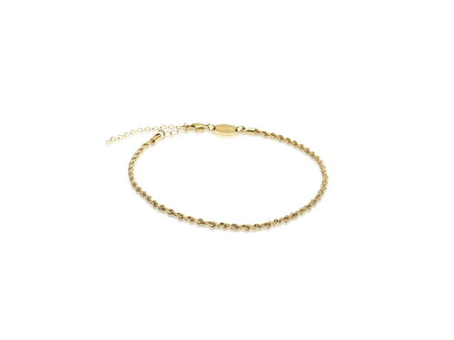 Twist Anklet  - Gold - 22-27 cm