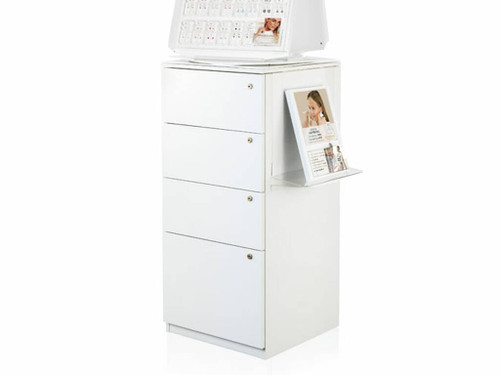 Cabinet On Wheels -White