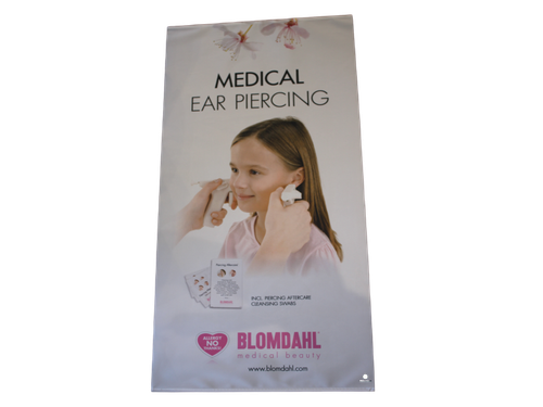 Fabric Banner - Medical Ear Piercing - 50cm x 100cm