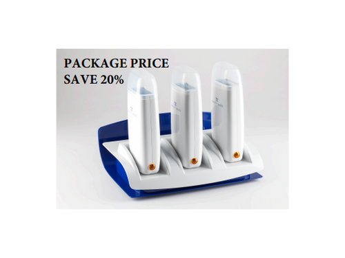 3 Roll-On Wax Heater + 3  Hand Roll-On Heating Units