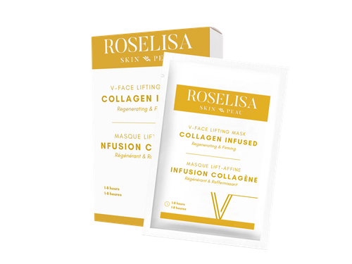 Jelly Sheet Mask Collagen V-Facial - 1 Pack of 10 Single Masks