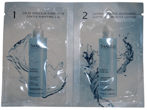 Gentle Purifying  Gel & Mattifying Powder Lotion- Sample - 1x 3ml 1x 2ml Sachet