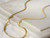 Plain Necklace - Gold - 40-46 cm