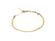 Plain Gold Bracelet - 15.5-19cm