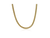 Gold Round Mesh Necklace - 40-46 cm