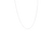 Silver Flat Chain Necklace - 40-46 cm