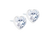 Crystal Heart Stud Earrings - 8Case - 6mm