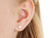 Crystal Heart Stud Earrings - 8Case - 6mm