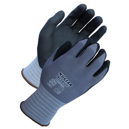 Nugear Gray Shell with Black Luxfoam Plus Palm Coated 18g, LPK3485