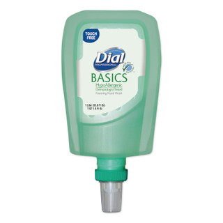 Dial FIT Basics Hypoallergenic Foaming Hand Wash Universal Touch Free Refill, Honeysuckle, 1,000 mL Refill, 3/Carton