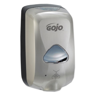 Gojo 2789-12 TFX Touch-Free Automatic Foam Soap Dispenser, 1,200 mL, 6.4" x 4.3" x 10.5", Nickel