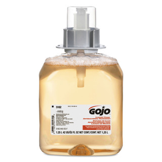 Gojo 5162-04 Luxury Foam Antibacterial Handwash, Fresh Fruit, 1,250 mL Refill, 4/Carton