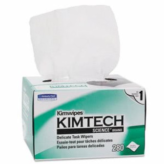 Kimwipes, 34155 Delicate Task Wipers, 1-Ply, 4 2/5 x 8 2/5, 280/Box,16800/Ct