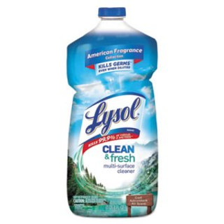 Lysol Clean and Fresh Multi-Surface Cleaner, Cool Adirondack Air, 40 oz Bottle (RAC78630CT)