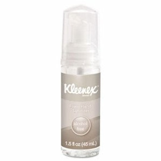 Kleenex 34136 Alcohol-Free Foam Hand Sanitizer, 1.5 oz, Clear, 24/Carton