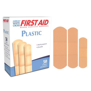 Dukal Plastic Adhesive Bandages Strips  Asorted, 50/Box, 24 Boxes/Cs, 1047033