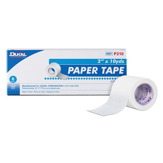 Dukal Paper Tape NS 2" x 10 Yards, 6 Rolls/Box, 12 Boxes/Cs, P210
