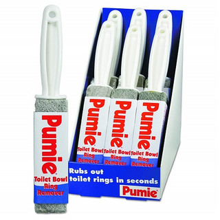 Pumie Toilet Bowl Ring Remover with Handle, Gray, 6 Pack, USPJAN6