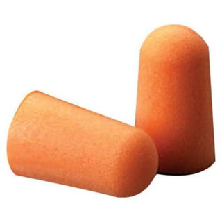 3M Foam Earplug, Bright Orange, Uncorded Tapered, 200/Box, 142-1100