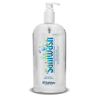 Safetec SaniWash Antimicrobial Hand Soap 16 oz. Pump bottle, 12/Case, 34452