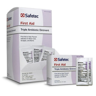 Safetec Triple Antibiotic Ointment .5 gram Bulk, 2000/Case, 53215