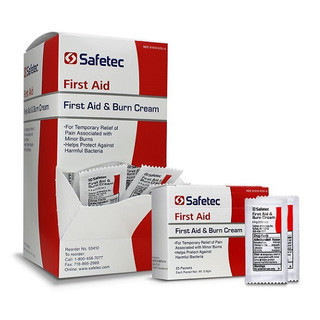 Safetec First Aid & Burn Cream .9 gram 25/Box, 36 Boxes/Case, 53405