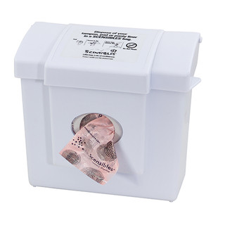 Scensibles Combination Waste Receptacle/Dispensers, Plastic, White, CDW
