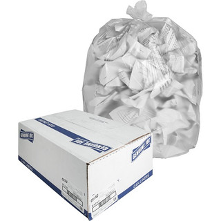 Genuine Joe 33 Gallon Clear Trash Bags, 33" x 40", 11mic, 500 Bags, GJO01757