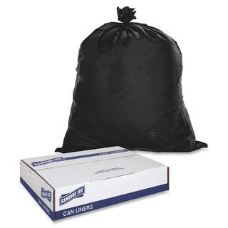 Genuine Joe 45 Gallon Brown Garbage Bags, 40" x 46", 0.6 mil, 250/Cs, GJO02151