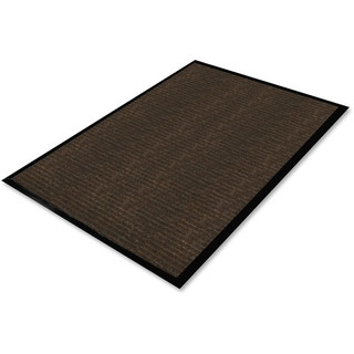 Genuine Joe Gold Dual-Rib Hard Surface Mat, 36" x 60", Chocolate, GJO02400