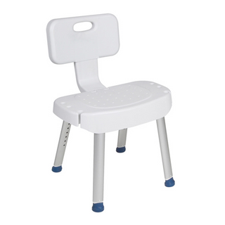 Drive Medical Shower Chair with Folding Back, RTL12606