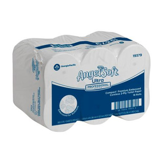 GPC Angel Soft Coreless Bathroom Tissue, 2-Ply, White, 660 Sheets/Roll, 18 Rolls/CT, GPC19379