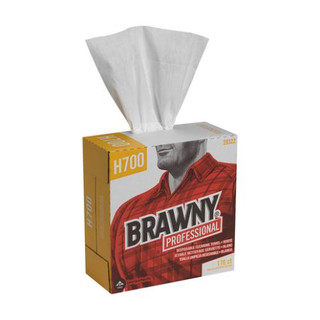 GPC Brawny H700 Shop Towels, 9 x 12.5, White, 176/Box, 10 Box/CT, GPC29322