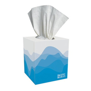 GPC Pacific Blue Select Cube Box Facial Tissue, 2-Ply, White, 100`/Box, 36 Boxes/CT, GPC46200