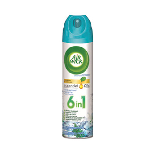 Aerosol Air Freshener, Fresh Waters, 8 oz Aerosol, 12/Carton