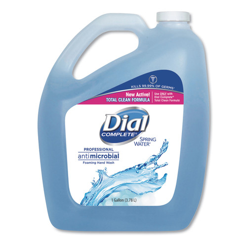 Dial Antimicrobial Foaming Hand Wash, Spring Water, 4 Gallon/Carton, DIA15922