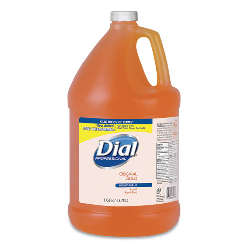 Dial Gold Antimicrobial Liquid Hand Soap, Floral, 4 Gallon/Carton, DIA88047CT