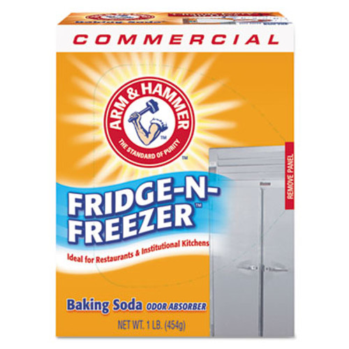 Fridge-N-Freezer Pack Baking Soda, Unscented, Powder, 16 oz, 12/Carton